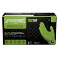 Ammex Nitrile Disposable Gloves, 8 mil Palm, Nitrile, Powder-Free, M, Green GWGN44100